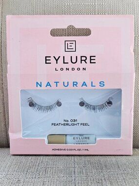 Eylure London Eye Lashes 18 Hours Hold Feather Light Weight Natural Glue Include